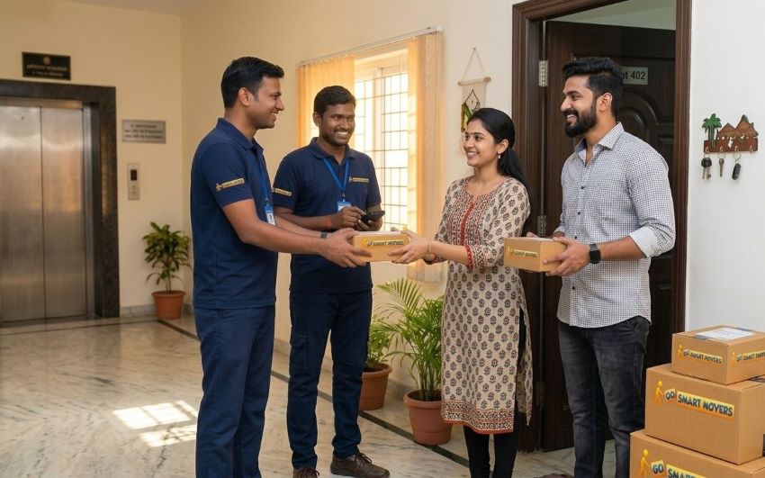 parcel service by gosmart movers. kerala to bangalore